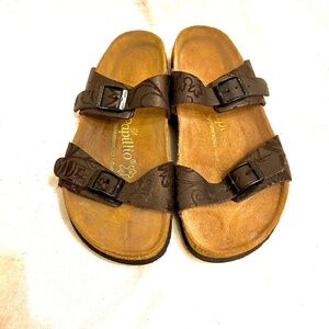 Birkenstock Papillio Black Sandals Size 40 / 9 - 9.5 Butterfly Design